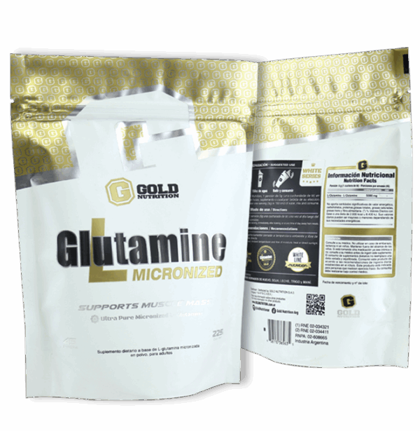 L- Glutamine 225gr (45 servicios) - Image 2