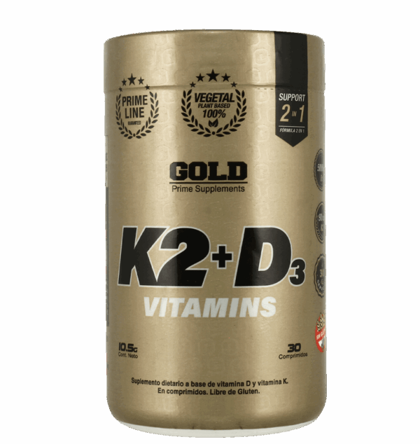 Vitamina K2 y D3 30 capsulas (30 servicios)